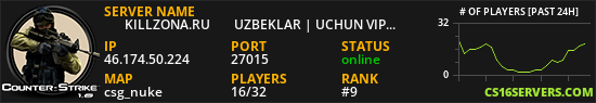 █    KILLZONA.RU  █   UZBEKLAR | UCHUN VIP  █