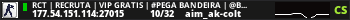 RCT | RECRUTA | VIP GRATIS | #PEGA BANDEIRA | @BRXGames
