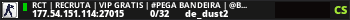 RCT | RECRUTA | VIP GRATIS | #PEGA BANDEIRA | @BRXGames