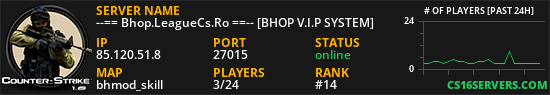 --== Bhop.LeagueCs.Ro ==-- [BHOP V.I.P SYSTEM]