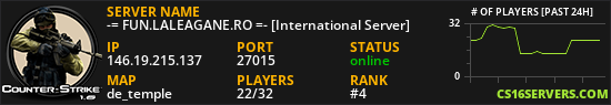 -= FUN.LALEAGANE.RO =- [International Server]