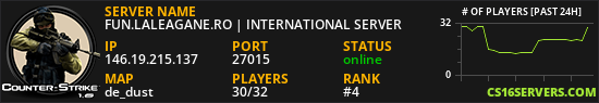 FUN.LALEAGANE.RO | INTERNATIONAL SERVER
