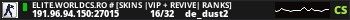 ELITE.WORLDCS.RO # [SKINS |VIP + REVIVE| RANKS]