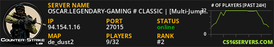 OSCAR.LEGENDARY-GAMING # CLASSIC | [Multi-Jumps x3 + FREE VIP]