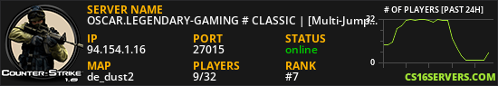 OSCAR.LEGENDARY-GAMING # CLASSIC | [Multi-Jumps x3 + FREE VIP]
